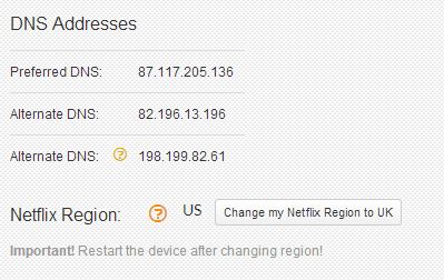 Cactus VPN automatic access to Netflix